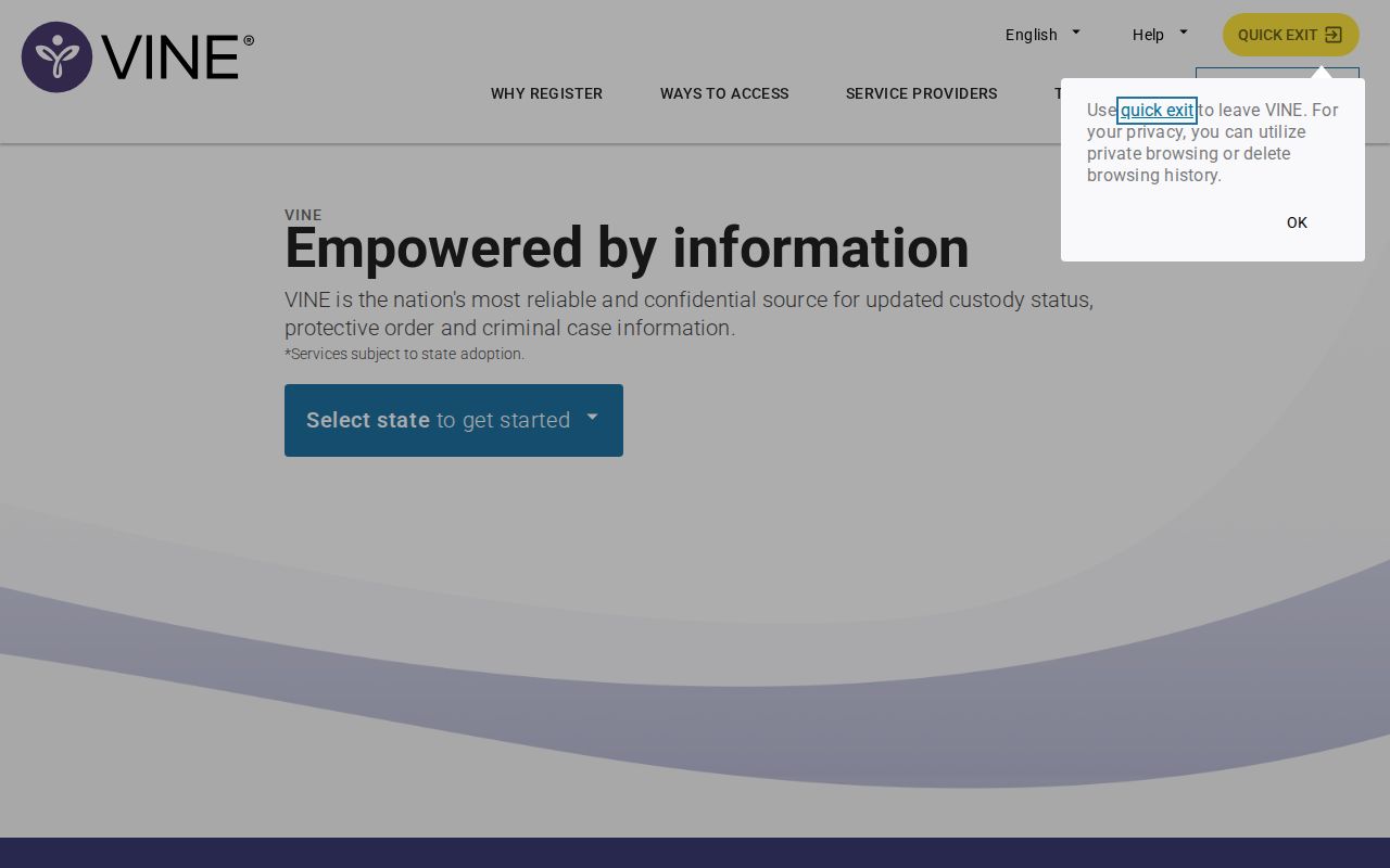 Pike County VINELink inmate search entry for Mississippi custody records